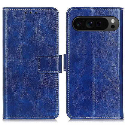 For Google Pixel 9 Pro XL Case Retro Style PU Leather+TPU Shockproof Phone Shell