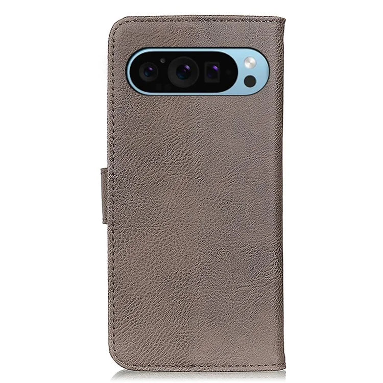 KHAZNEH For Google Pixel 9 / Pixel 9 Pro Case Cowhide Texture Wallet PU Leather Flip Phone Cover