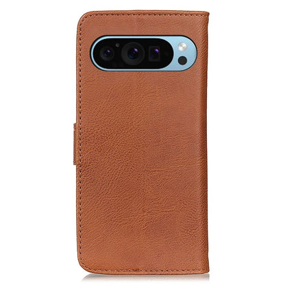 KHAZNEH For Google Pixel 9 / Pixel 9 Pro Case Cowhide Texture Wallet PU Leather Flip Phone Cover