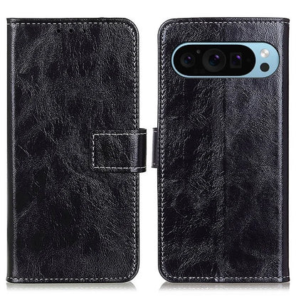 For Google Pixel 9 / Pixel 9 Pro Case Retro Style PU Leather+TPU Shockproof Phone Shell