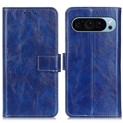 For Google Pixel 9 / Pixel 9 Pro Case Retro Style PU Leather+TPU Shockproof Phone Shell
