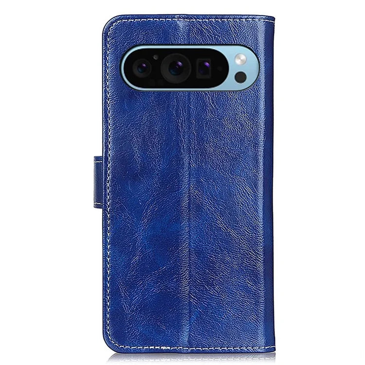 For Google Pixel 9 / Pixel 9 Pro Case Retro Style PU Leather+TPU Shockproof Phone Shell