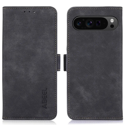ABEEL For Google Pixel 9 Pro XL Magnetic Phone Case Side Magnetic Clasp Wallet Cover