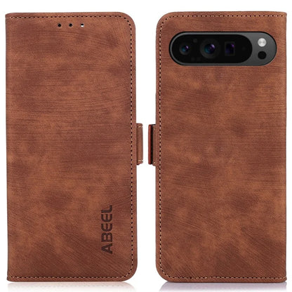 ABEEL For Google Pixel 9 Pro XL Magnetic Phone Case Side Magnetic Clasp Wallet Cover