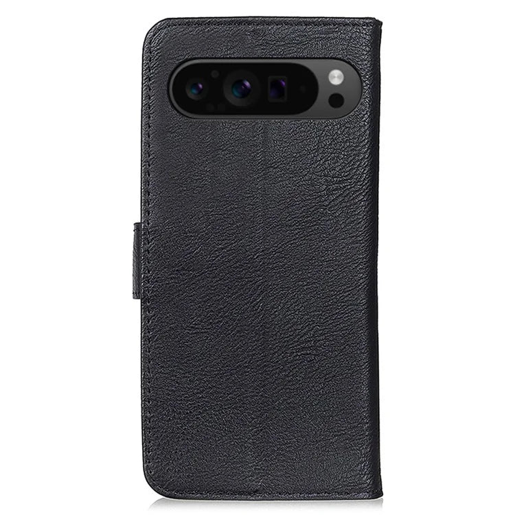 KHAZNEH For Google Pixel 9 Pro XL Wallet Case Cowhide Texture Phone Leather Cover