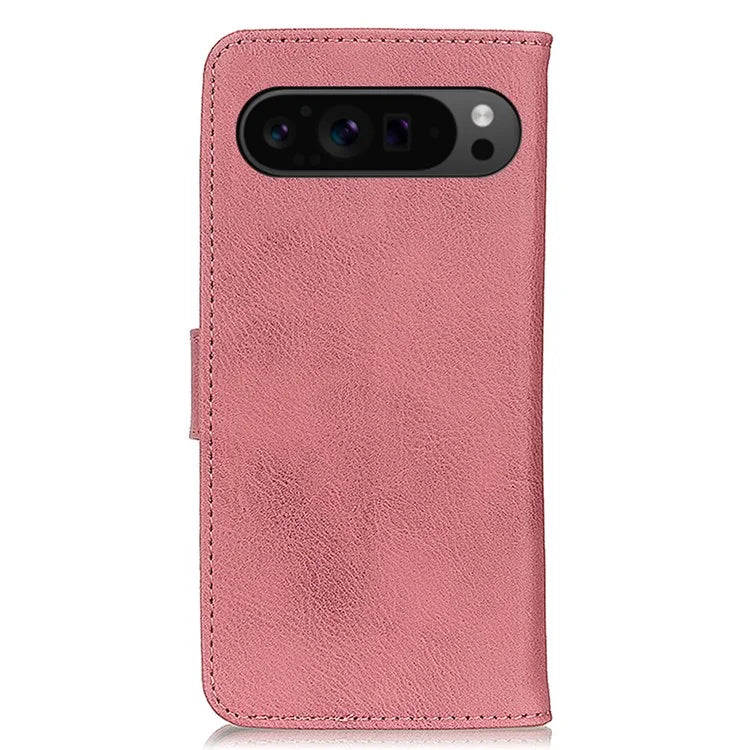 KHAZNEH For Google Pixel 9 Pro XL Wallet Case Cowhide Texture Phone Leather Cover
