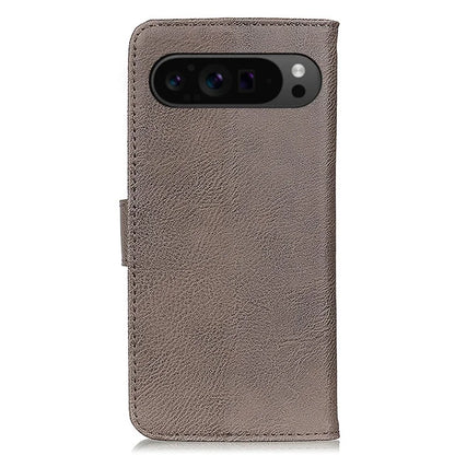 KHAZNEH For Google Pixel 9 Pro XL Wallet Case Cowhide Texture Phone Leather Cover