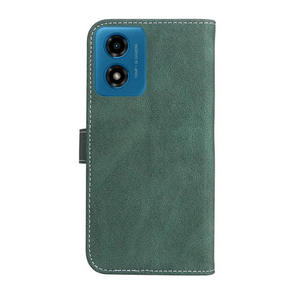 For Motorola Moto E14 4G / G04 4G / G04s 4G / G24 4G Case Three-Color Splicing Card Holder Phone Cover