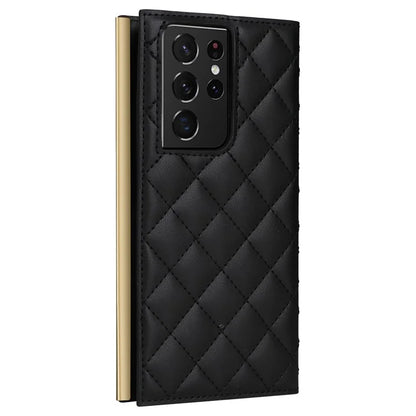 For Samsung Galaxy S21 Ultra 5G Case Suction Cup Wallet Phone Cover with Crossbody Strap
