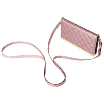 For Samsung Galaxy S22 Ultra 5G Wallet Case PU Leather Flip Phone Cover with Shoulder Strap