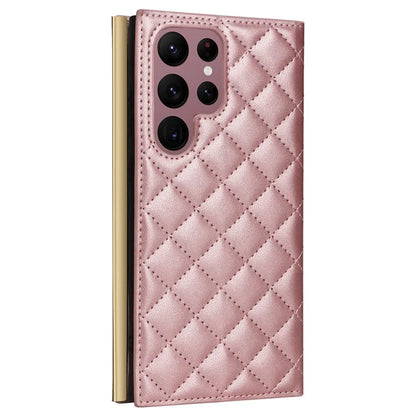 For Samsung Galaxy S22 Ultra 5G Wallet Case PU Leather Flip Phone Cover with Shoulder Strap