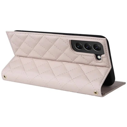 For Samsung Galaxy S22+ 5G Case Suction Cup PU Leather Crossbody Cell Phone Cover