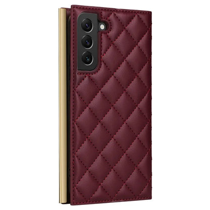 For Samsung Galaxy S22+ 5G Case Suction Cup PU Leather Crossbody Cell Phone Cover