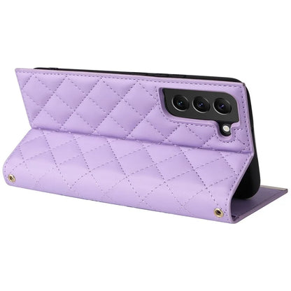 For Samsung Galaxy S22+ 5G Case Suction Cup PU Leather Crossbody Cell Phone Cover