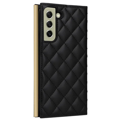 For Samsung Galaxy S21 FE 5G Leather Case Suction Cup 3 Card Slots Phone Cover