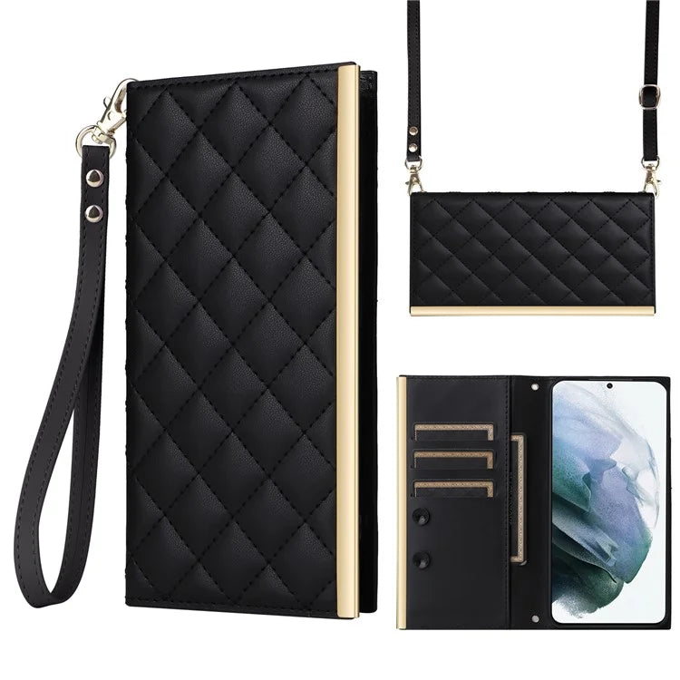 For Samsung Galaxy S21+ 5G Case Wallet PU Leather Suction Cup Protection Phone Cover