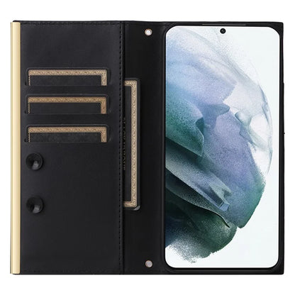 For Samsung Galaxy S21+ 5G Case Wallet PU Leather Suction Cup Protection Phone Cover