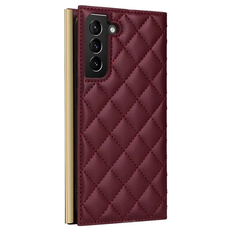 For Samsung Galaxy S21+ 5G Case Wallet PU Leather Suction Cup Protection Phone Cover