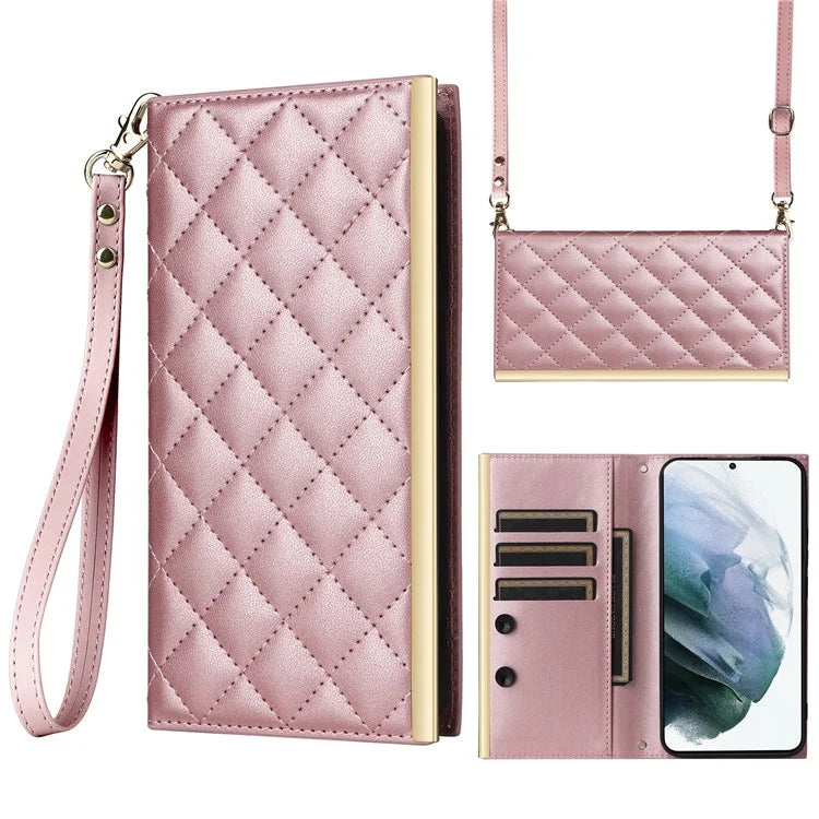 For Samsung Galaxy S21+ 5G Case Wallet PU Leather Suction Cup Protection Phone Cover