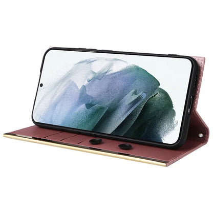 For Samsung Galaxy S21+ 5G Case Wallet PU Leather Suction Cup Protection Phone Cover