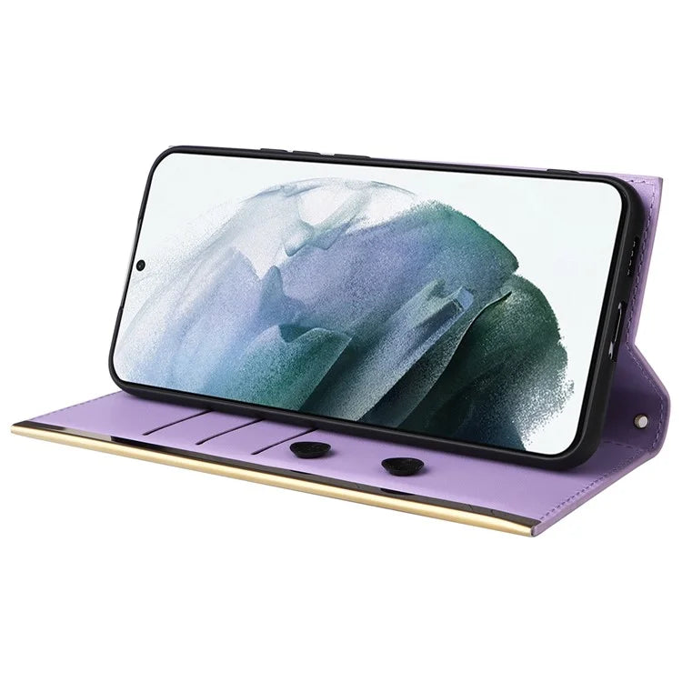 For Samsung Galaxy S21+ 5G Case Wallet PU Leather Suction Cup Protection Phone Cover