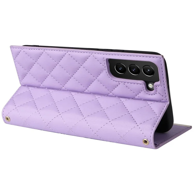 For Samsung Galaxy S21+ 5G Case Wallet PU Leather Suction Cup Protection Phone Cover