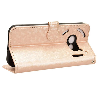 For Nothing Phone (2a) Wallet Case Dots Imprinted Magnetic Closing Phone Cover