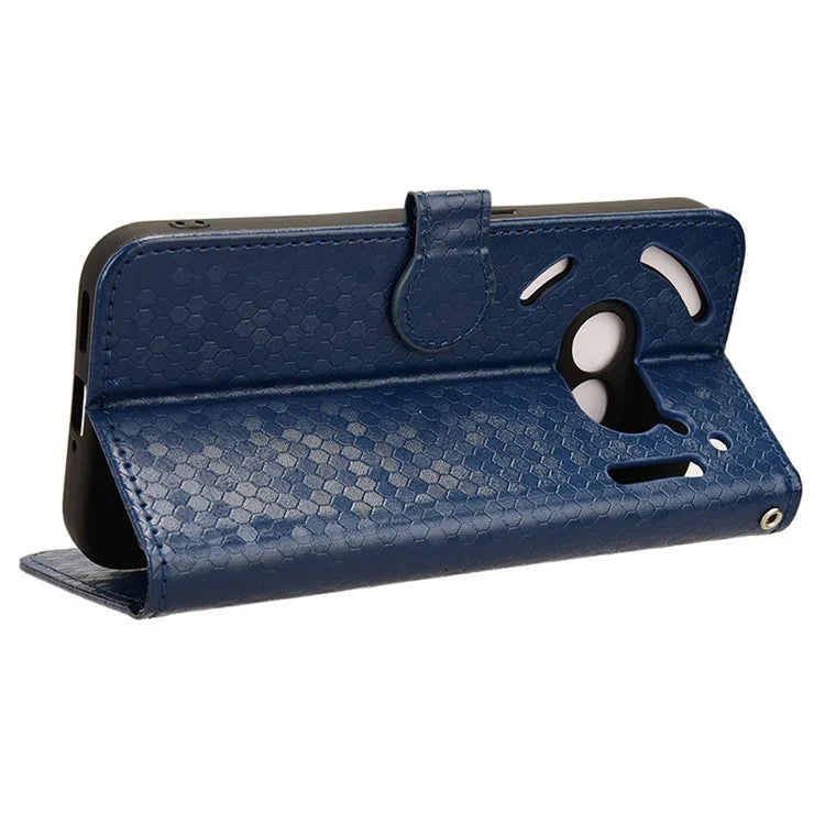 For Nothing Phone (2a) Wallet Case Dots Imprinted Magnetic Closing Phone Cover