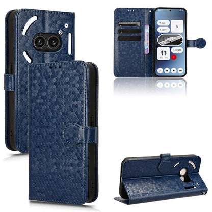 For Nothing Phone (2a) Wallet Case Dots Imprinted Magnetic Closing Phone Cover