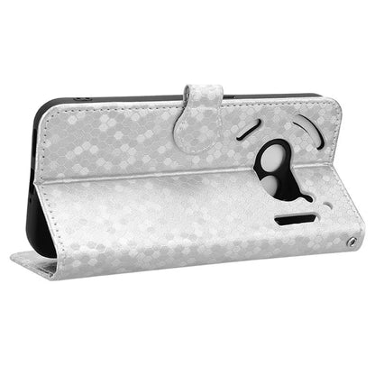 For Nothing Phone (2a) Wallet Case Dots Imprinted Magnetic Closing Phone Cover