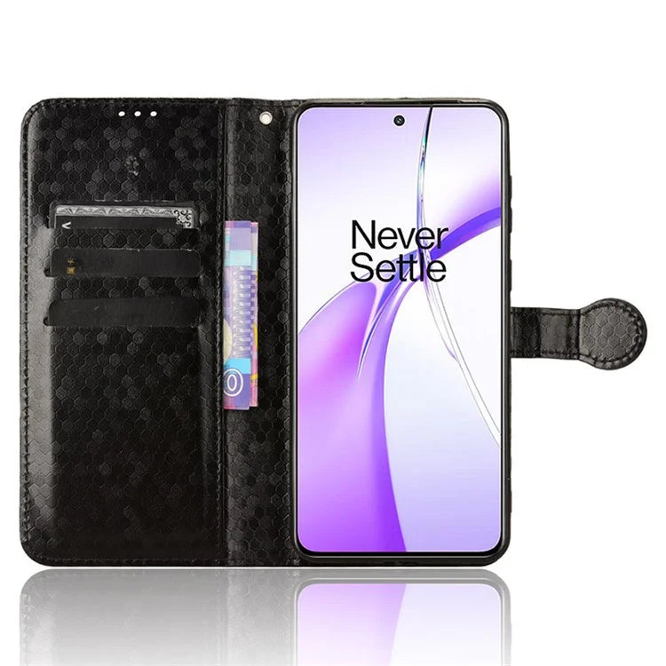 For OnePlus Nord CE4 5G Wallet Case Dots Imprinted Magnetic Phone Cover
