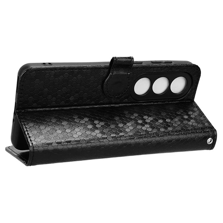 For OnePlus Nord CE4 5G Wallet Case Dots Imprinted Magnetic Phone Cover