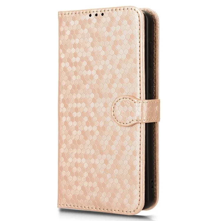 For OnePlus Nord CE4 5G Wallet Case Dots Imprinted Magnetic Phone Cover