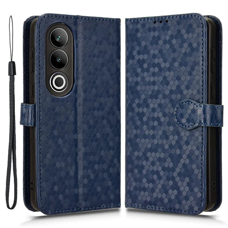 For OnePlus Nord CE4 5G Wallet Case Dots Imprinted Magnetic Phone Cover