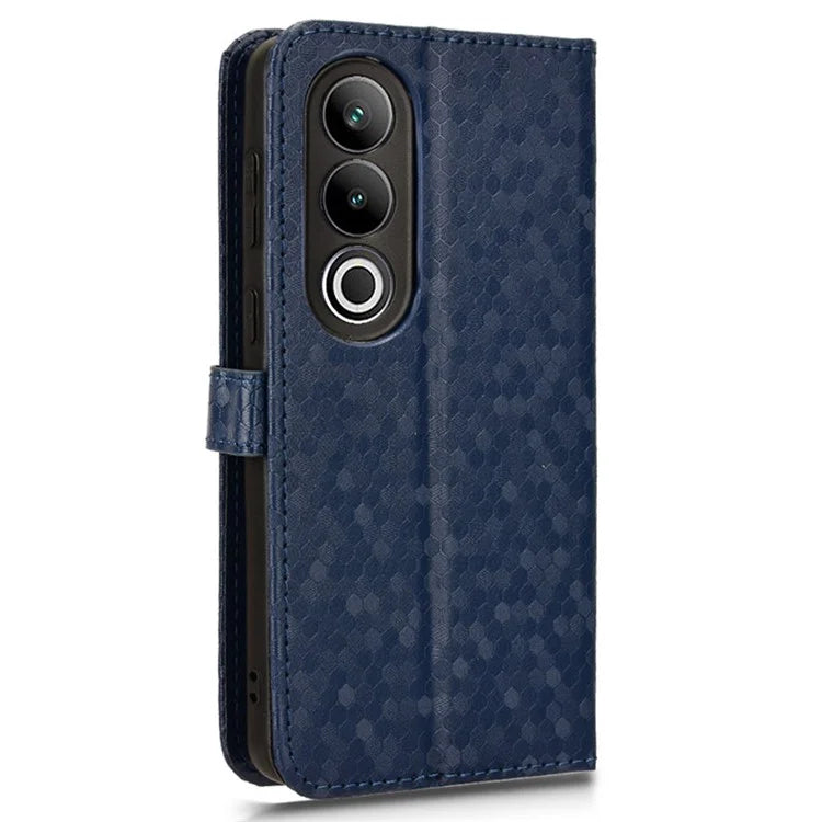 For OnePlus Nord CE4 5G Wallet Case Dots Imprinted Magnetic Phone Cover