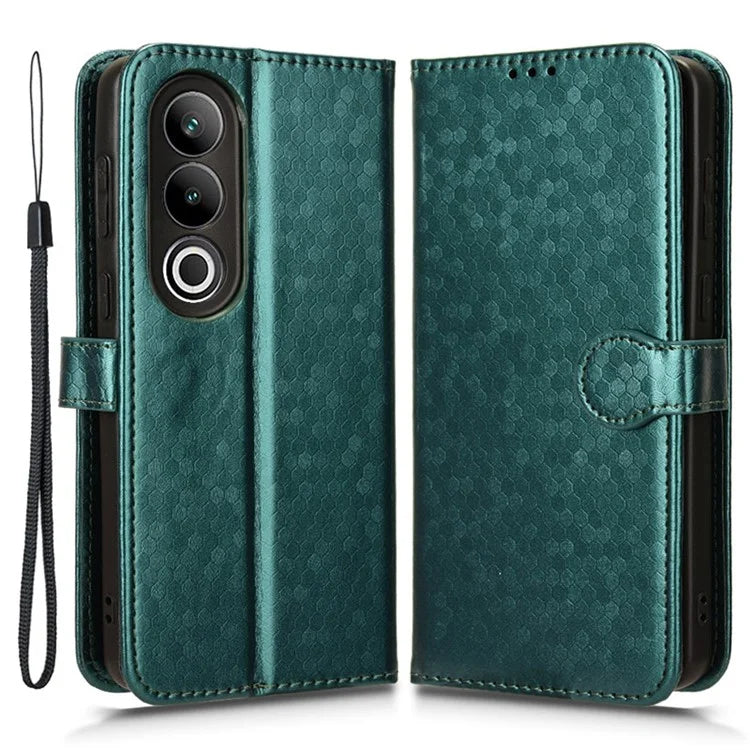 For OnePlus Nord CE4 5G Wallet Case Dots Imprinted Magnetic Phone Cover