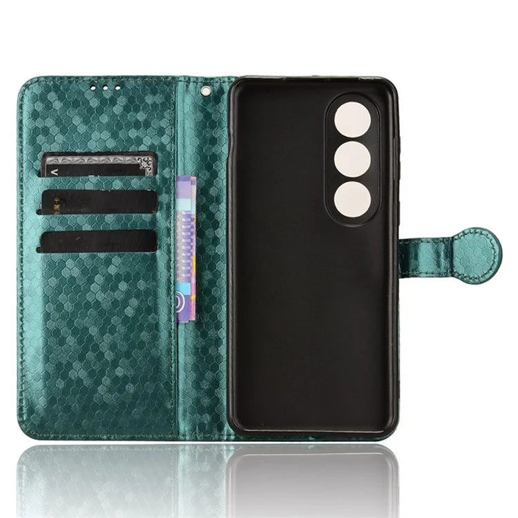 For OnePlus Nord CE4 5G Wallet Case Dots Imprinted Magnetic Phone Cover