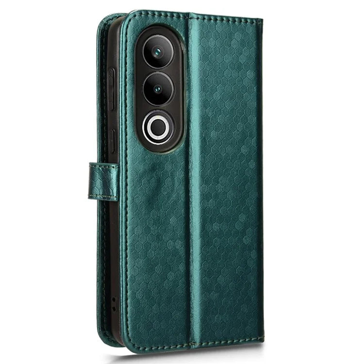 For OnePlus Nord CE4 5G Wallet Case Dots Imprinted Magnetic Phone Cover