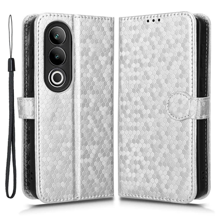 For OnePlus Nord CE4 5G Wallet Case Dots Imprinted Magnetic Phone Cover