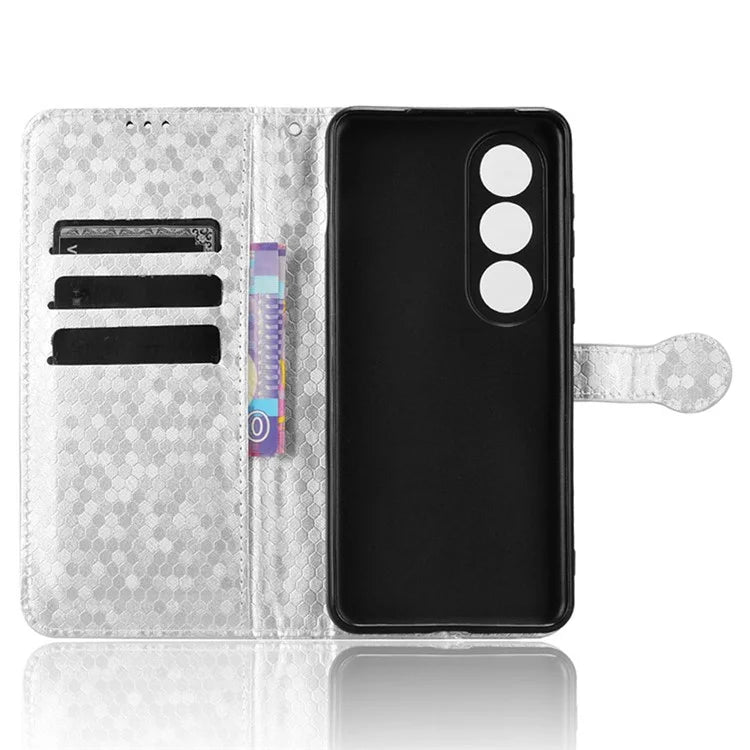 For OnePlus Nord CE4 5G Wallet Case Dots Imprinted Magnetic Phone Cover