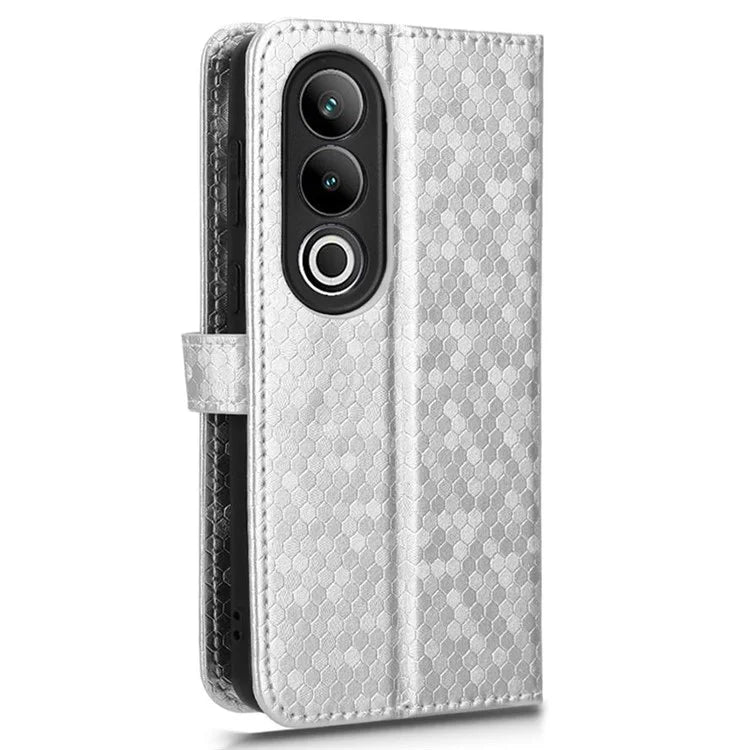 For OnePlus Nord CE4 5G Wallet Case Dots Imprinted Magnetic Phone Cover