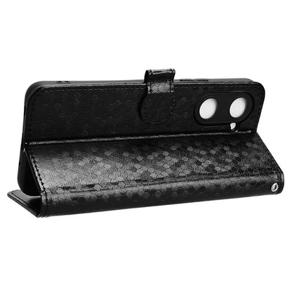 For vivo Y03 Case Dots Imprinted Shockproof Wallet Phone Cover
