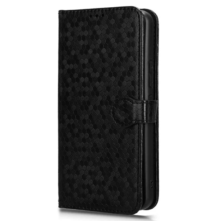 For vivo Y03 Case Dots Imprinted Shockproof Wallet Phone Cover