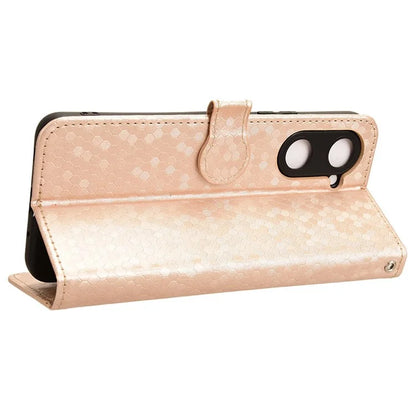 For vivo Y03 Case Dots Imprinted Shockproof Wallet Phone Cover
