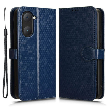 For vivo Y03 Case Dots Imprinted Shockproof Wallet Phone Cover