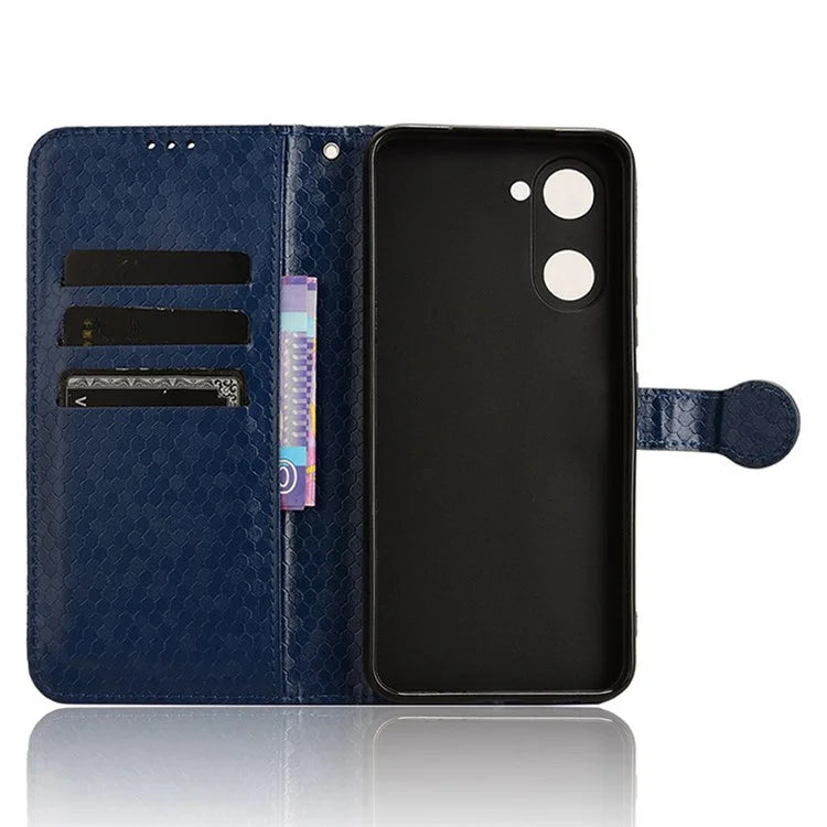 For vivo Y03 Case Dots Imprinted Shockproof Wallet Phone Cover