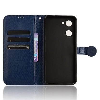 For vivo Y03 Case Dots Imprinted Shockproof Wallet Phone Cover