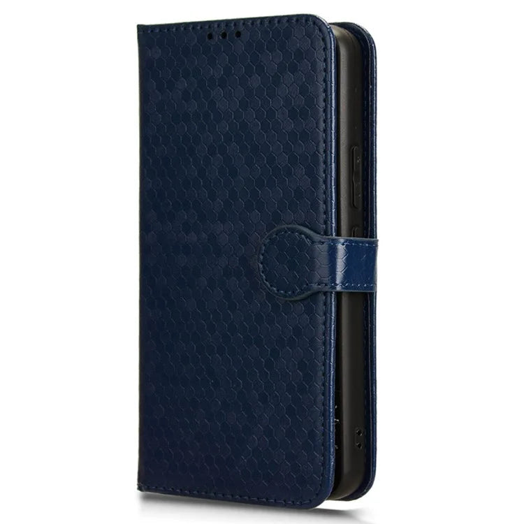 For vivo Y03 Case Dots Imprinted Shockproof Wallet Phone Cover