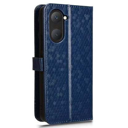 For vivo Y03 Case Dots Imprinted Shockproof Wallet Phone Cover