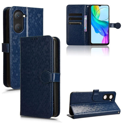 For vivo Y03 Case Dots Imprinted Shockproof Wallet Phone Cover